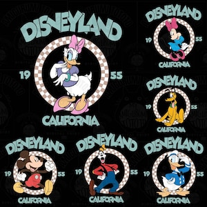 Custom Mickey And Friends Disneyland Png, Disneyland Png, Disney Group Pngs, Disney Matching Family 2025 Png, Disney Vacation Png