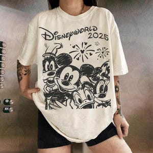 2 Retro Disneyworld 2025 PNG, Walt Disney Clipart, Mouse and Friends Sublimation Design,Matching Family Vacation Shirt png,Instant Download