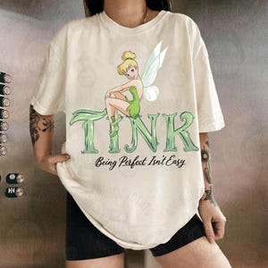 Tinker Bell Being Perfect Isn’t Easy Png, Disney Peter Pan Captain Hook Png, WDW Disney Trip Family Vacation Gift