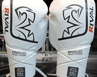 Rival Boxing RS1 Guerrero HDE-F Pro Fight Lace Up Leather Boxing Gloves for Men/Women