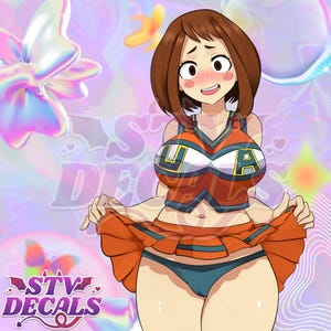 Anime Gloss Car Decal Bumper Sticke