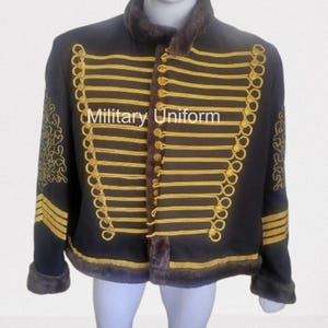 Jimmi Hendrix Military Uniform Napoleonic Hussar Jacket, Piping Tunic Pelisse Jimi Hendrix Jackets for men, Custom British Hussar jackets