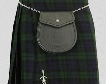 Men's Black Watch Tartan Kilt Outfit: Traditional Scottish Highland Dress