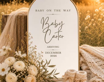Baby Announcement Digital Download, Instagram Pregnancy Template, Mirror Baby Reveal, Neutral Pregnancy Announcement, Due Date Announcement