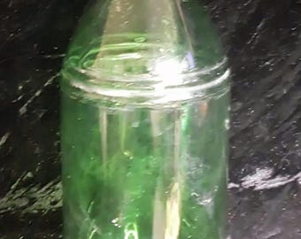 Green Glass Soda Bottle -25-