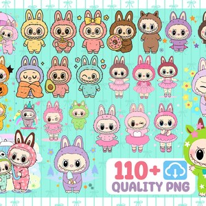 Bundle 100+ Labubu PNG, Labubu Character Png, Labubu PNG, Birthday Labubu Birthday Png Sublimation, Labubu Character Design, Digital File