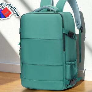Multi-Compartment Unisex Backpack | Water-Resistant Durable Lightweight Bag | Outdoor Travel Work Tote | Daily Commuter Trip Luggage