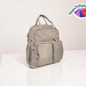 Grand sac à dos imperméable | Sac à dos à fermeture éclair multi-poches | Sac de voyage scolaire durable | Sac à main fonctionnel tous les jours