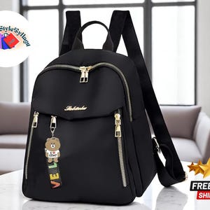 Sac à dos de voyage grande capacité | Cartable unisexe pour femme | Sac à dos style Harajuku | Sac à dos haut de gamme de couleur unie