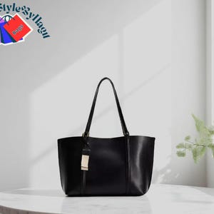 Sac à main classique en similicuir pour femme | Grand sac à main fourre-tout polyvalent | porté épaule de voyage quotidien | Sac fourre-tout Work & Commuter