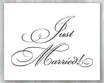 Just Married Sign PDF
