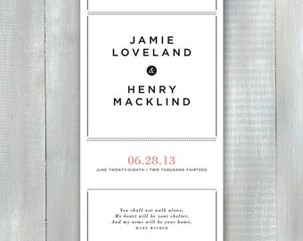 Modern Wedding Program PDF