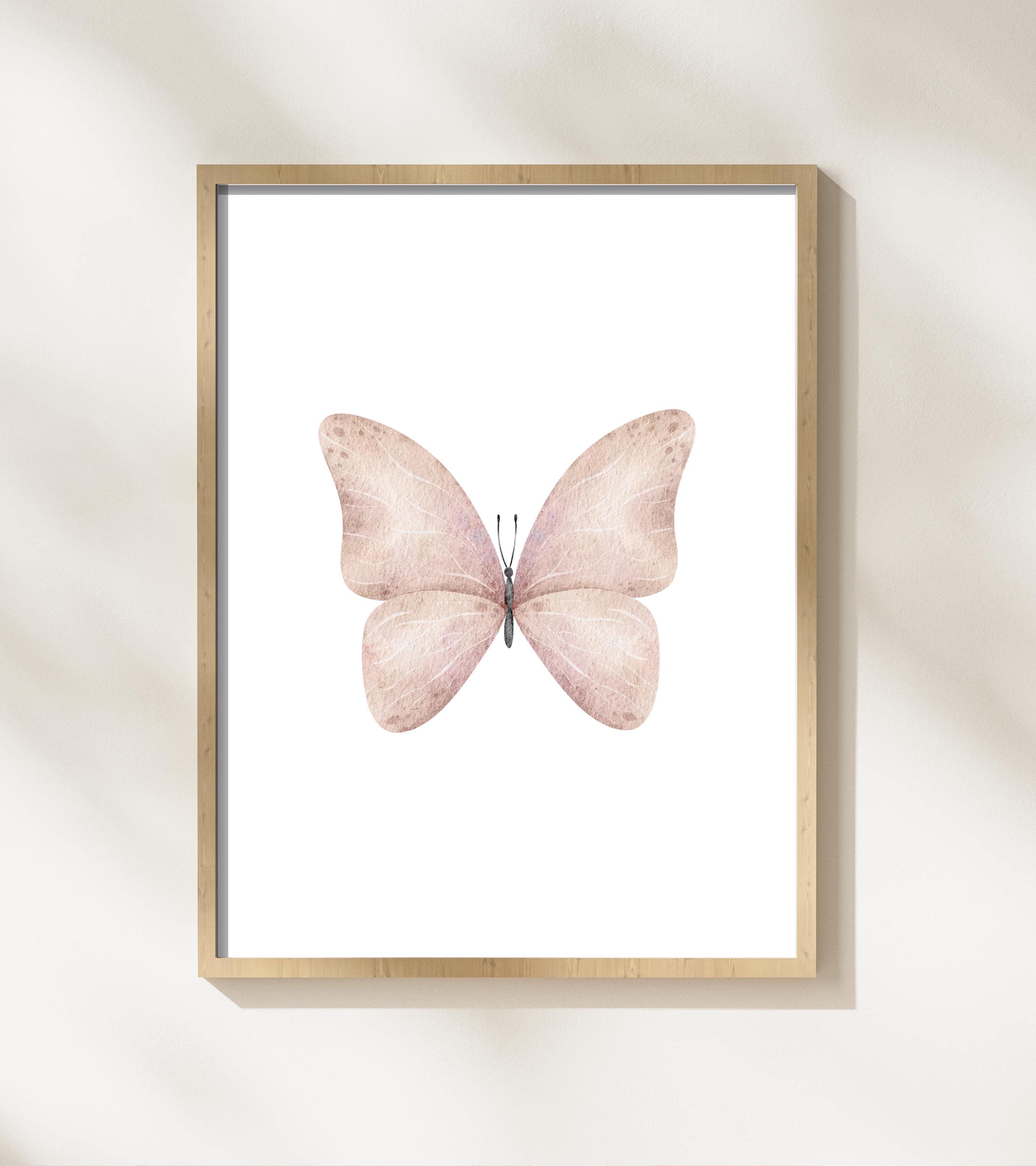 Dusty Rose Nursery Wall Art Set of 8 | Pink Floral Girls Room Decor ...