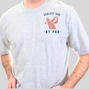 Coolest Dad By Par Personalized Shirt Golf Dad Shirt Fathers Day Gift Custom Golf Shirt For Dad Cool Dads Club Golf Comfort Colors Shirt