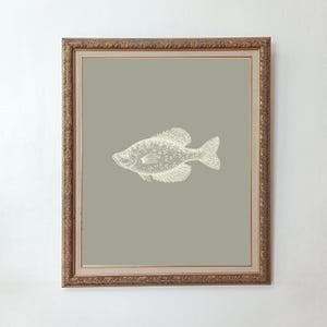 Fisch Print: Cottagecore Kinderzimmer Wandbild (Digitaler Download)