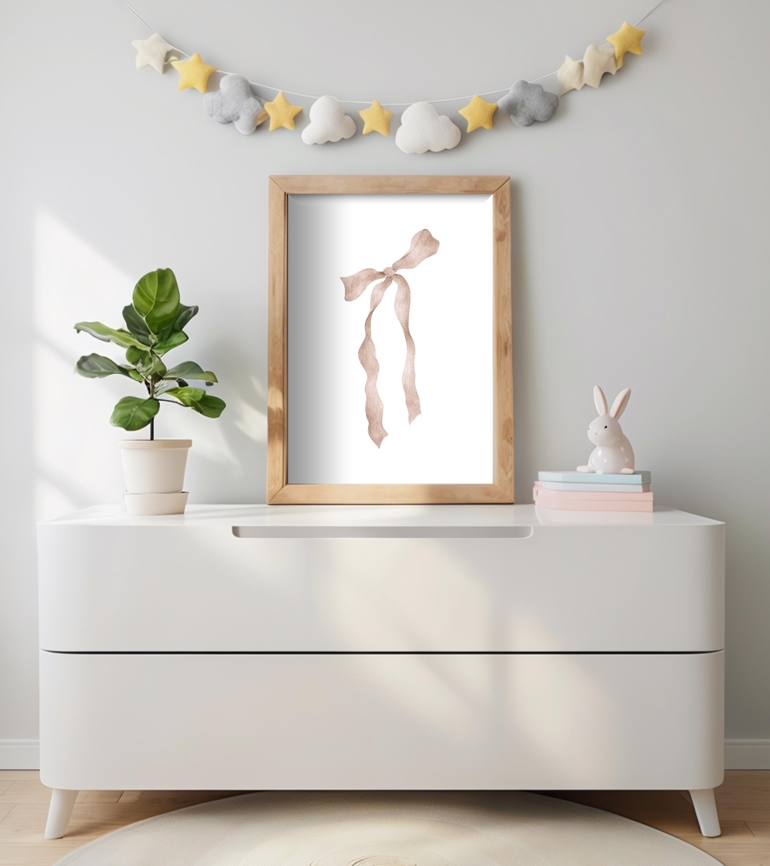 Dusty Rose Nursery Wall Art Set of 8 | Pink Floral Girls Room Decor ...