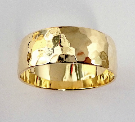 etsy mens gold wedding bands