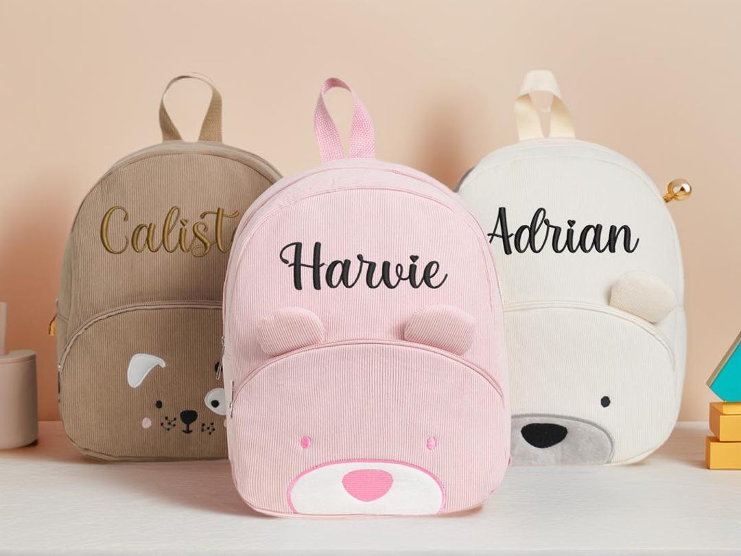 Personalised Corduroy Toddler Rucksack, Preschool Backpack Girls & Boys ...