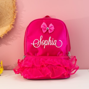 Ballerina Dance backpack, Back To School Gifts, Custom Dance Bag For Girls, Custom Toddler Backpack, Ballerina Bag, Kids Backpack, dance bag