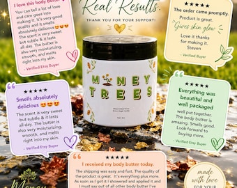 Money Trees Body Butter | Shea & Mango Butter | Hydrating Moisturizer | Warm Sugar Vanilla | Natural Skincare