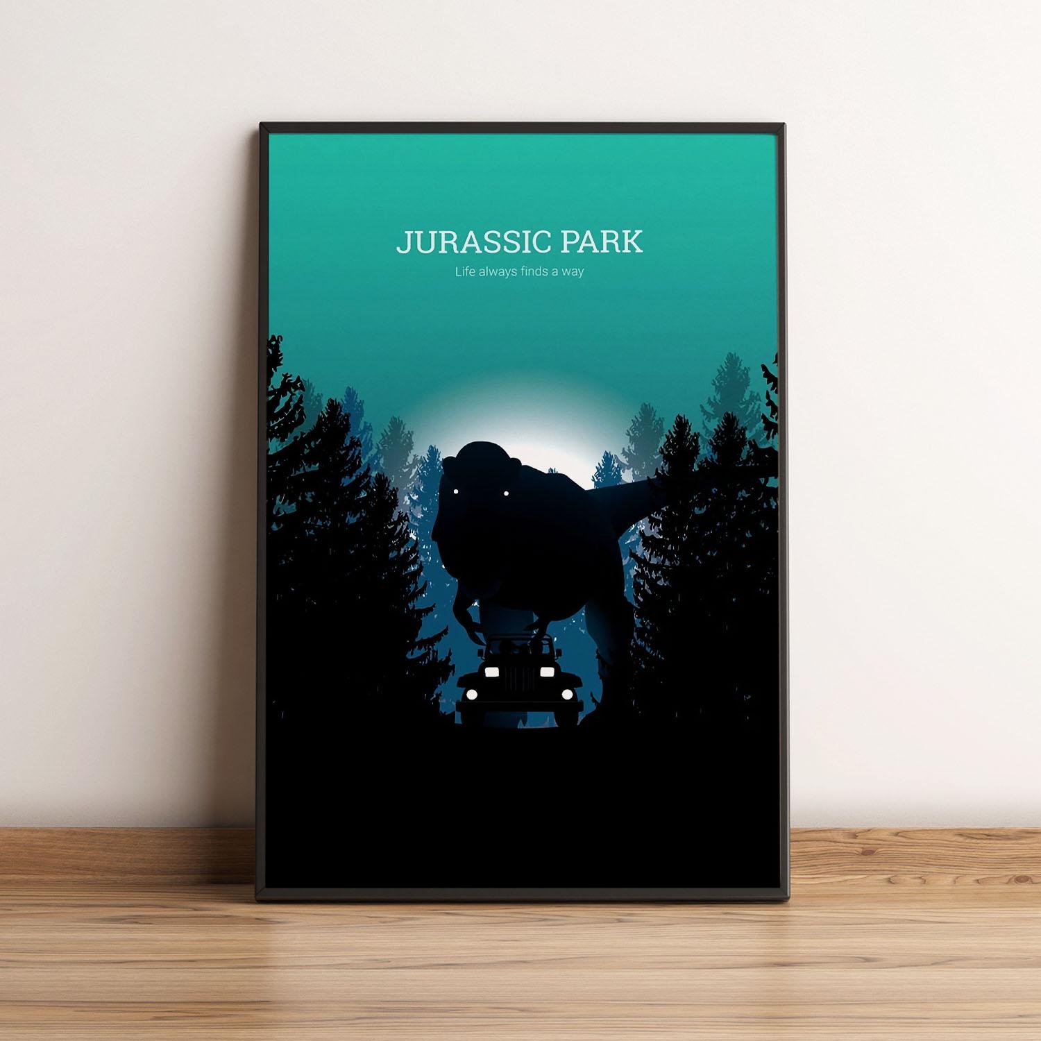 Jurassic Park Print - Etsy New Zealand, image size:1500x1500