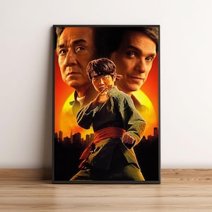 Karate Kid Legends Movie Poster, Jackie Chan Martial Arts Action Cult Film Art Print, 2025 The Karate Kid Glossy Large Format Gift Decor