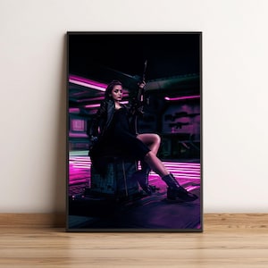 Póster cinematográfico sin texto de la bailarina Ana de Armas, impresión artística de la película de acción John Wick, thriller de espías, decoración brillante de gran formato, regalo perfecto.