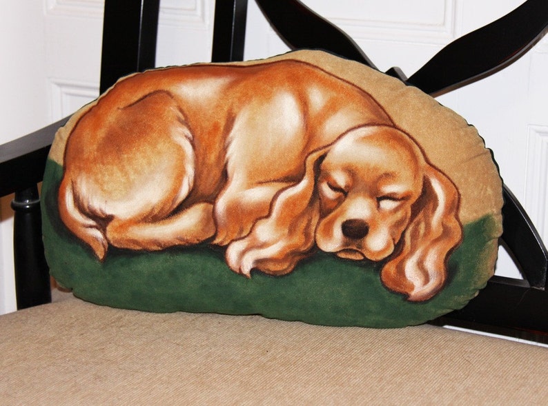 Cocker Spaniel Handpainted Soft Sculpture Pillow image 3