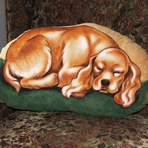 Cocker Spaniel Handpainted Soft Sculpture Pillow image 1