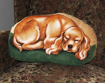 Cocker Spaniel Handpainted Soft Sculpture Pillow