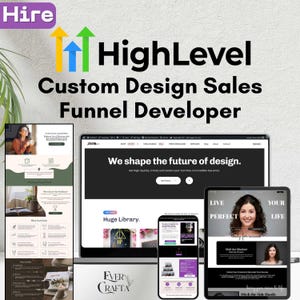 GoHighLevel Custom Design Funnel Website Template, Go High Level Templates, HighLevel Funnel, DFY Digital Template, Go High Level Snapshot