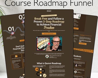 Funil de Cursos de Roteiro Animado: Modelo de Site Systeme.io