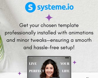 Systeme.io Template Installation: Custom Animation & Tweaks