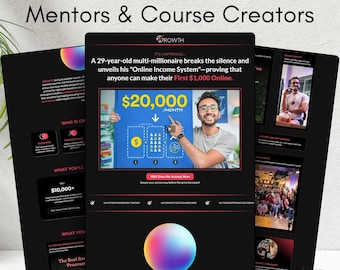 GoHighLevel Funnel Template: Coaches & Mentors Website Design