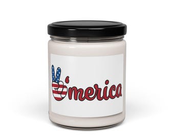 O'merica Soy Candle | Patriotic Decor & Gift for Independence Day
