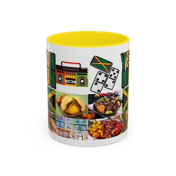 Jamaican Vibes Coffee Mug | Caribbean Culture Gift for Foodies & Travelers | Reggae Festival Mug | Island-Themed Office Decor