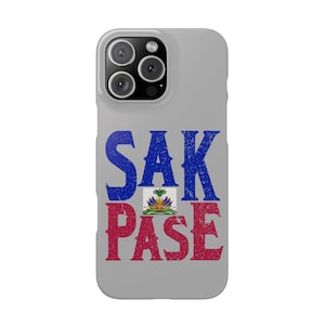 Sak Pase ハイチ iPhone ケース: 文化的誇り、耐久性のあるポリカーボネート