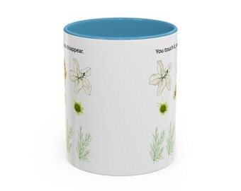 Floral Botanical Coffee Mug | Nature Lover Gift | Eco-Friendly Tea Cup | Accent Drinkware for Women | Mother's Day Mug Present