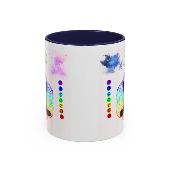 Chakra Coffee Mug | Meditation & Mindfulness Mug | Yoga Lover Gift | Colorful Spiritual Decor | Chakra Alignment Accent Mug