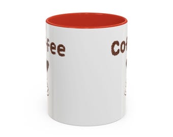 Personalized Coffee Mug with Name Unique Black Accent Cup Custom Gift for Coffee Lovers Kitchen Decor Home & Office Drinkware
