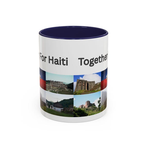 Together for Haiti Coffee Mug | Haitian Pride Gift | Support Haiti Community Cup | Inspirational Quote Mug | Haitian Awareness Drinkware