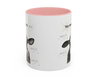 Funny Cow Lover Mug | Farmhouse Style Coffee Cup | Cute Dairy Gift | Rustic Kitchen Decor | Animal Lover Gift for Any Occasion