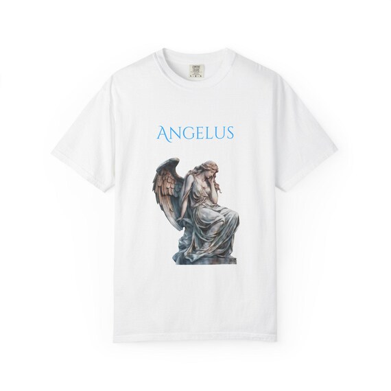 Angelus Unisex T-Shirt Vintage Art Tee Aesthetic Angel Shirt Spiritual Casual Fashion Unique Gift for Him or Her