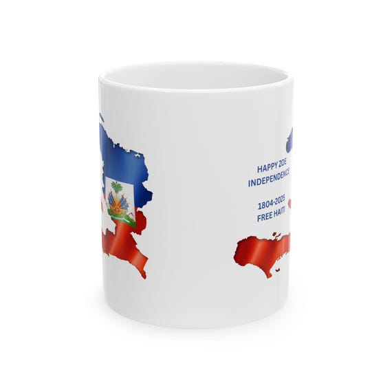 Haitian Flag Day Mug – Celebrate May 18 with Pride | Caribbean Heritage Coffee Cup, Gift for Haiti Lovers, 11oz or 15oz