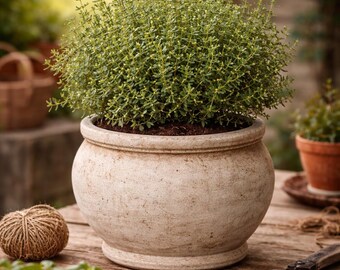 Lemon Thyme Herb Plant grown in 3.5” Pot - Live Organic Culinary Herb for Cooking and Gardening