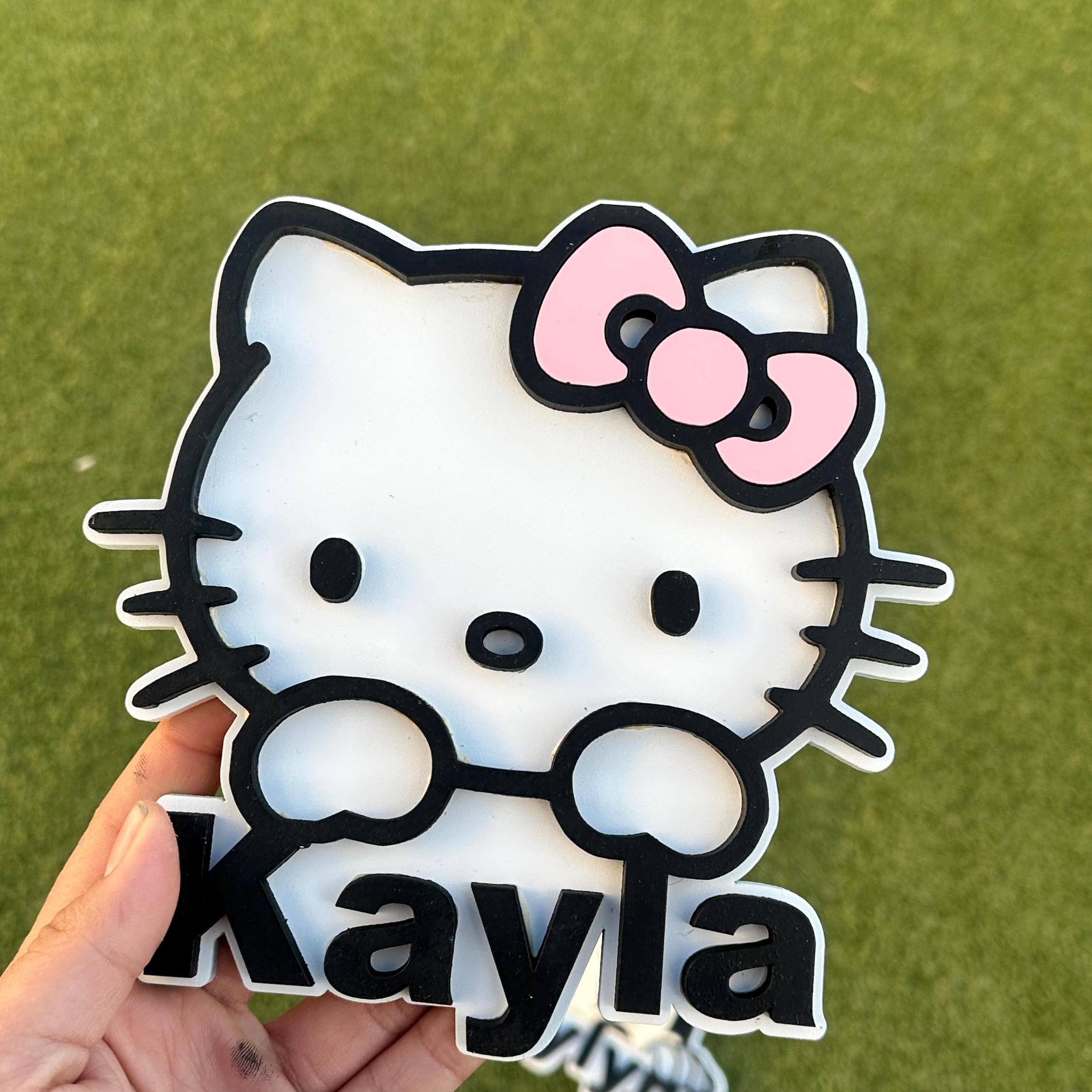 Custom Hello Kitty Name Plate - Etsy
