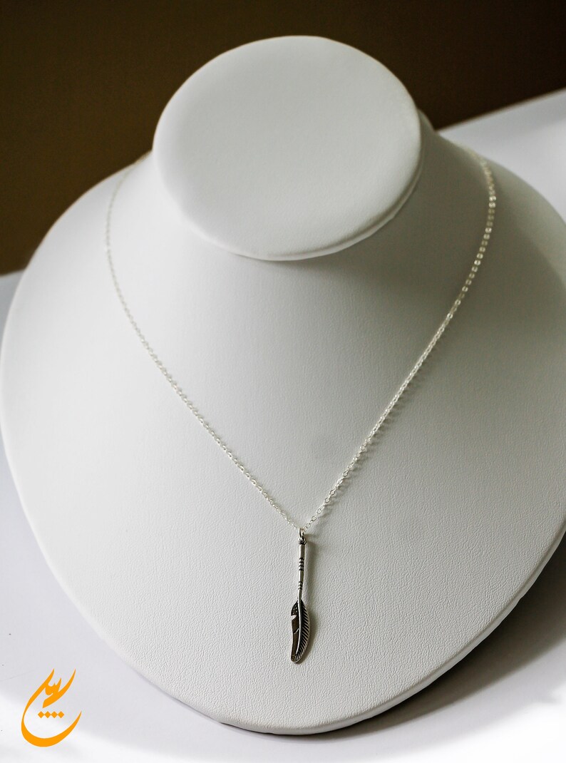 Sterling Chain Necklace Dainty Feather Necklace Lucifans Gift Unique Minimalist Silver Jewelry Sterling Silver Feather Wing Pendant