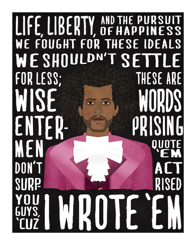 Hamilton musical quote print Thomas Jefferson Life | Etsy