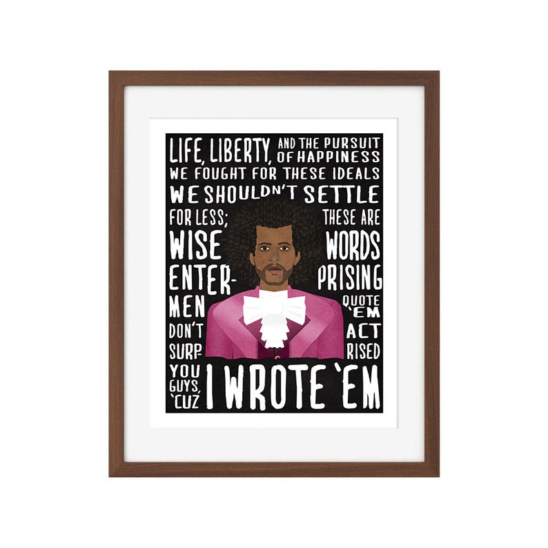 Hamilton musical quote print set Marquis de Lafayette and Etsy