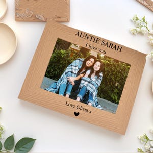 Auntie&#39;s Bestie Picture Frame Aunt Picture Frame Gift  Birthday Gift for Aunt Auntie Aunty Picture Frame New Aunt Gift